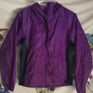 Girls purple Columbia windbreaker